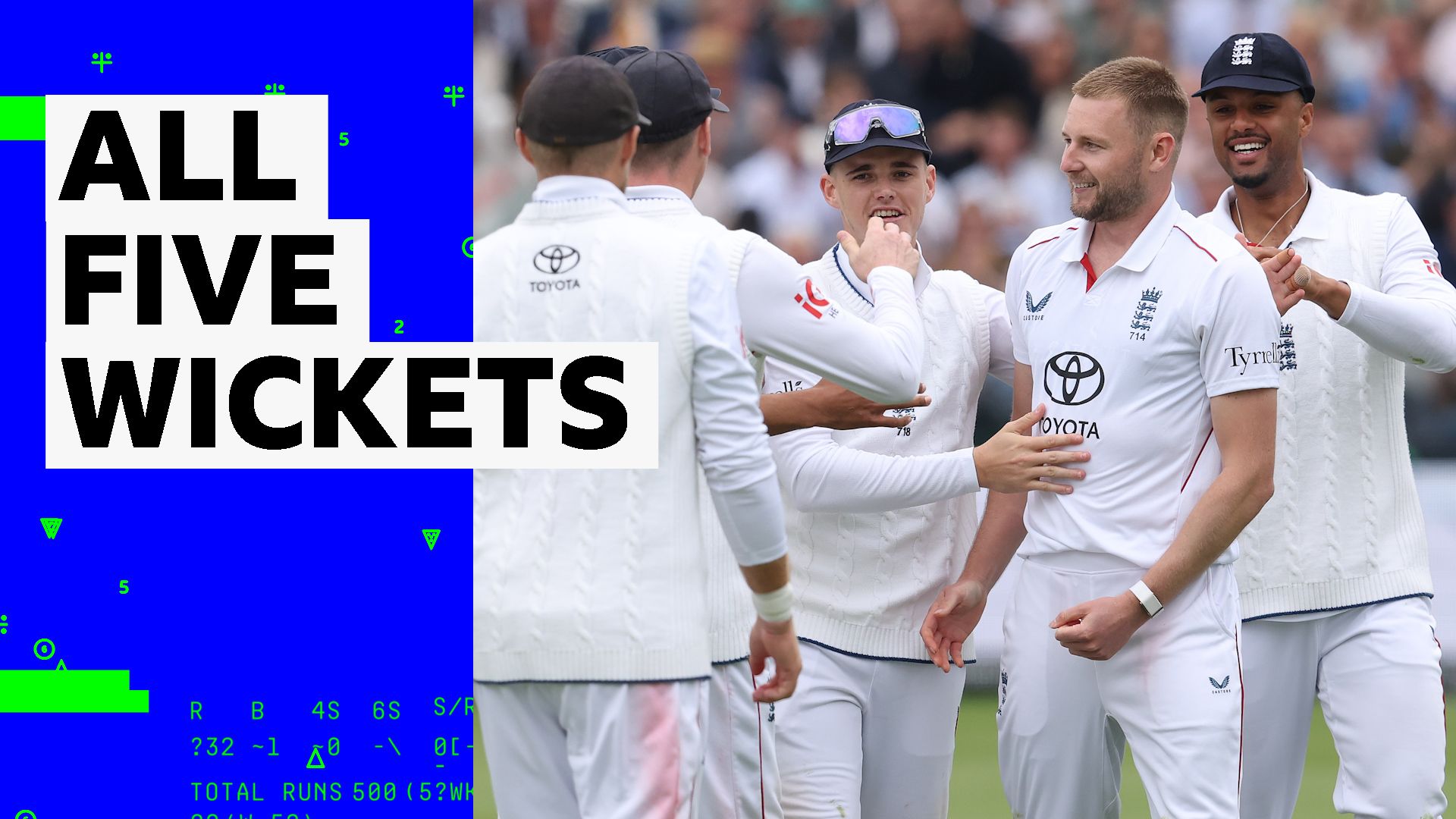 Watch all five wickets from day four as England beat NZ at Lord's