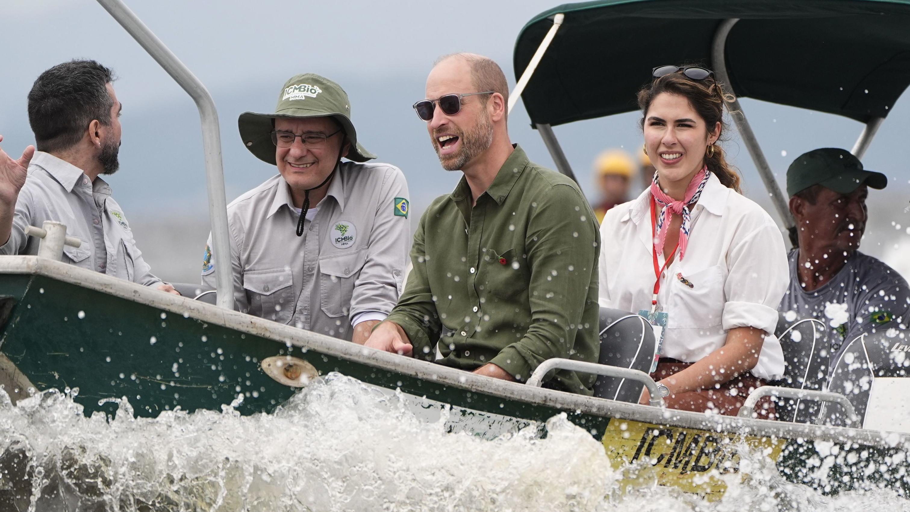 William criticises Amazon deforestation crime in Brazil visit