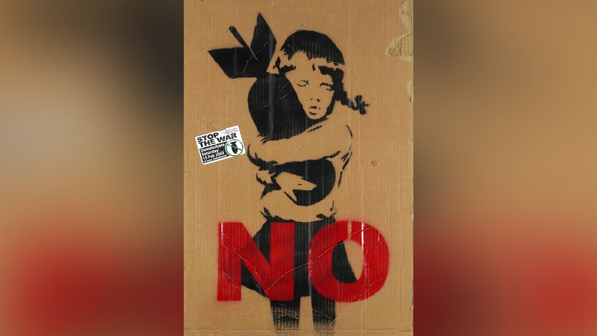Banksy Iraq War protest placards from 2003 up for auction in