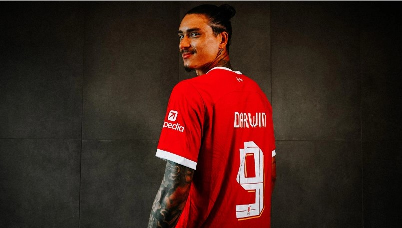 Darwin Nunez takes Liverpool number nine shirt - BBC Sport