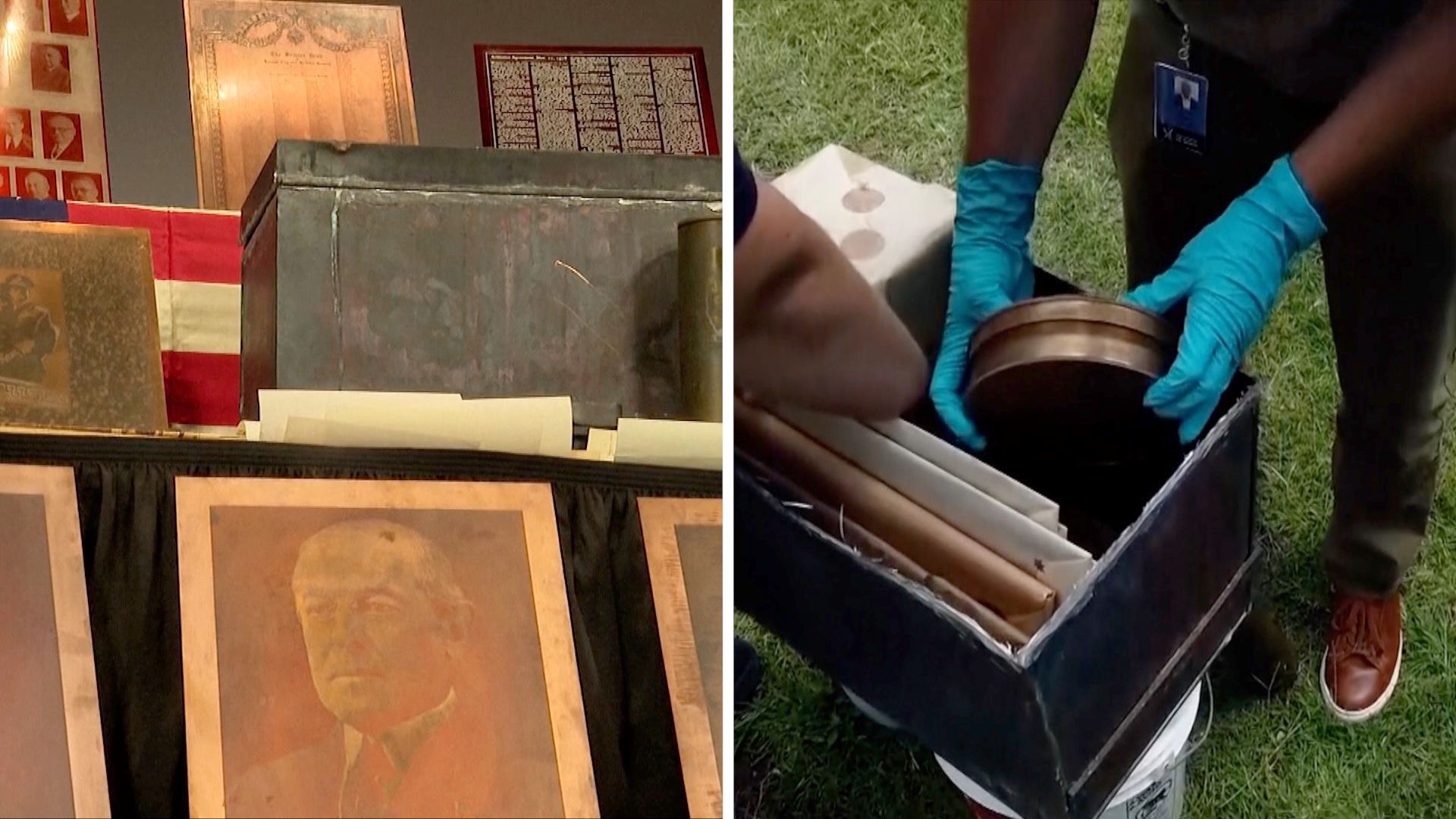 100-year-old time capsule unearths Bible and declaration of war