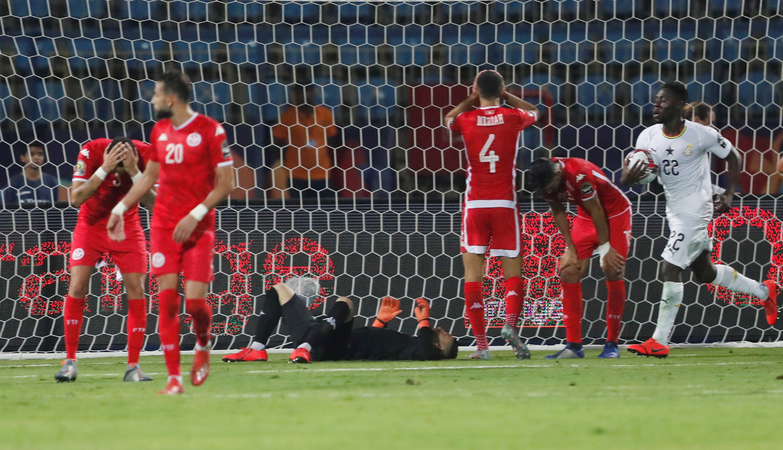 Image result for tunisia ghana own goal