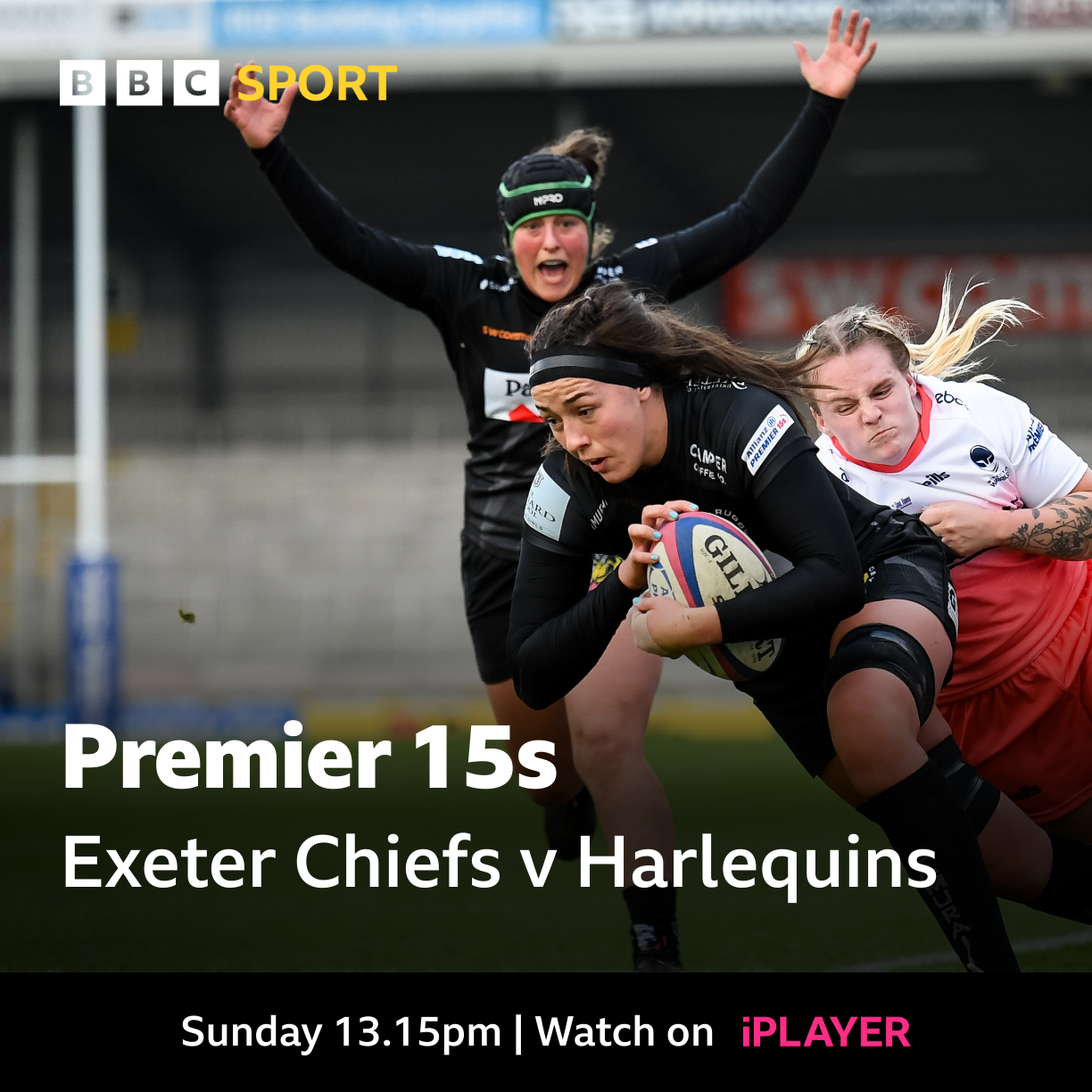 Premier 15s Watch Exeter Chiefs v Harlequins and score - Live