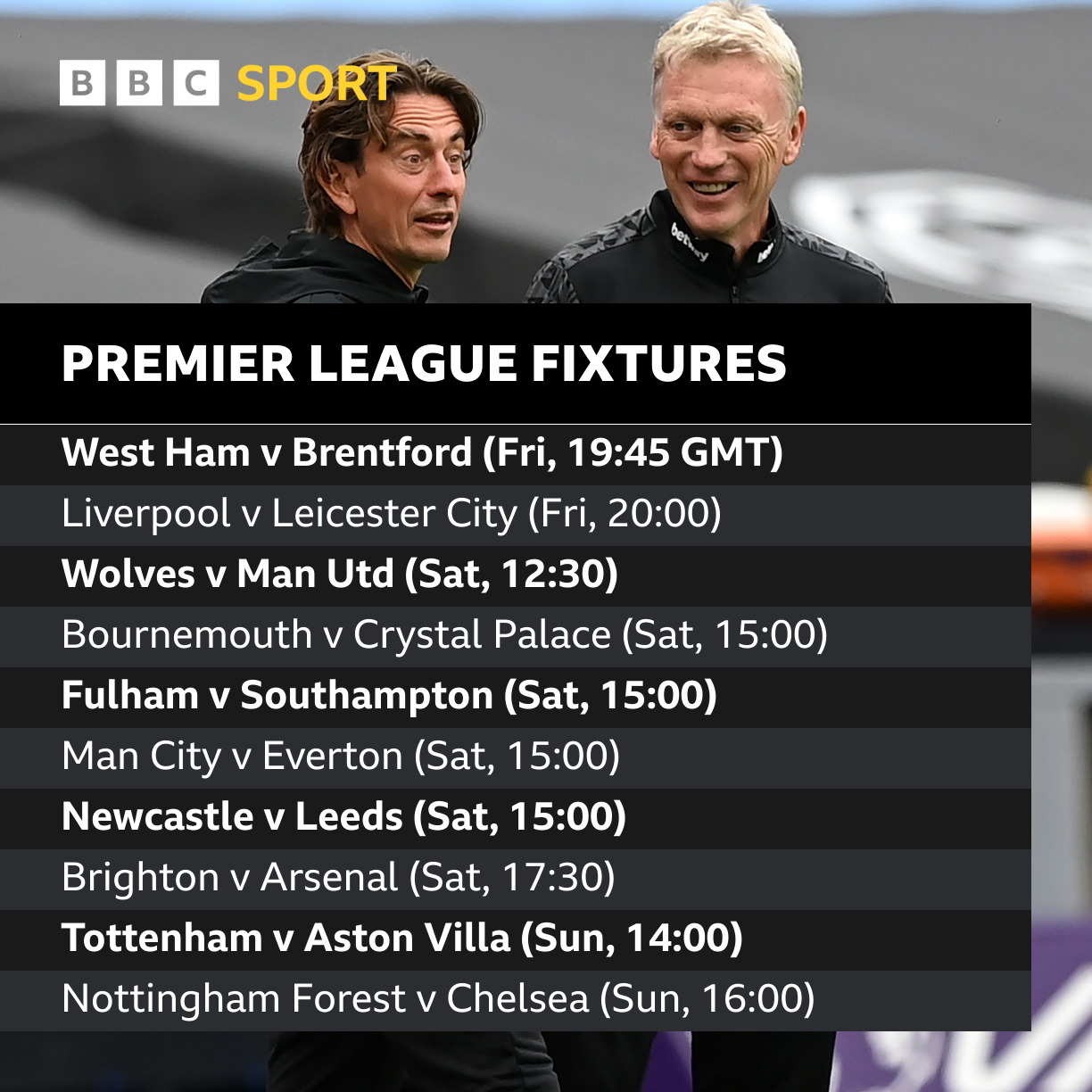 Premier League fixtures: Man City go play West Ham, Liverpool go jam Fulham  & EPL key dates - BBC News Pidgin
